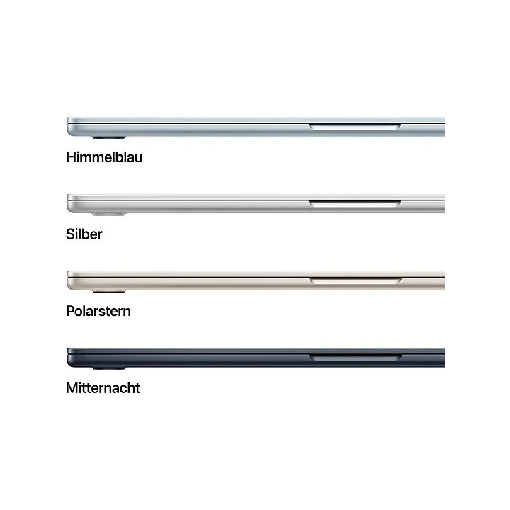 APPLE MacBook Air (2025), MC7A4D/A - 15,3 Zoll - Apple M4 - 16 GB - 256 GB - macOS